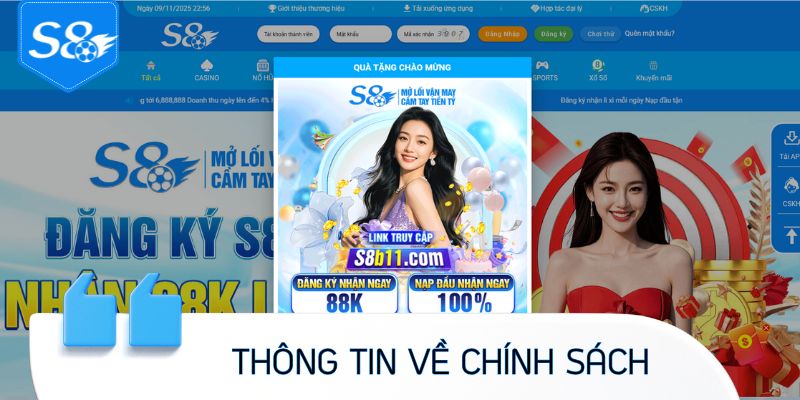Đôi nét thông tin về chính sách chơi có trách nhiệm S8