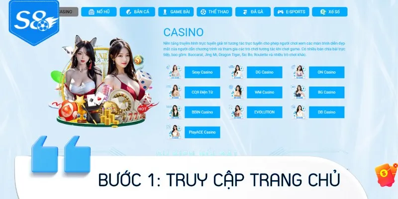 Truy cập trang chủ chính thức hoặc ứng dụng
